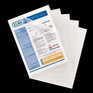 LOT de 10 Elba Dossier Ongles Standard Folio PP 140   - Résistant et durable - Taille standard pour Folios - Avec poignée pour une manipulation facile