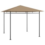 vidaXL Belvédère 3x3x2 7 m Taupe 180 g/m²