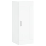 vidaXL Buffet haut Blanc 34 5x34x180 cm Bois d'ingénierie