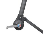 vidaXL Parasol suspendu avec poteau taupe 3 m