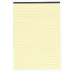 Bloc Black Block 29 7x21cm - Papier Jaune Ligné - 70 Feuillets - Noir - X 5 - Exacompta