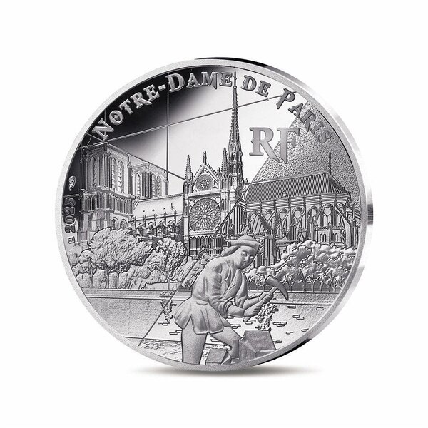 UNESCO - CATHÉDRALE NOTRE-DAME DE PARIS RIVES DE SEINE - Monnaie de 10€ Argent