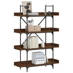 vidaXL Bibliothèque 4 niveaux chêne marron 100x33x145 5 cm
