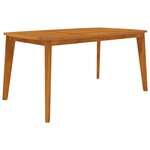 vidaXL Table de jardin 160x90x75 cm Bois d'acacia solide