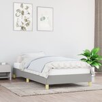 vidaXL Cadre de lit Gris clair 80x200 cm Tissu