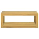 vidaXL Armoire murale de salle de bain 90x45x35 cm Bois de teck solide