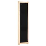 vidaXL Cloison de séparation 3 panneaux Noir 120x170x4 cm Tissu