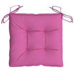 vidaXL Coussins de chaise lot de 4 rose 50x50x7 cm tissu oxford
