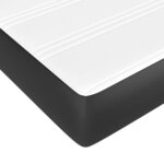 vidaXL Sommier à lattes de lit avec matelas Noir 160x200 cm