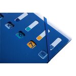 Trieur 8 Compartiments Polypropylène Recyclé Beeblue - A4 - Bleu Marine - X 10 - Exacompta