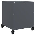 vidaXL Tables de chevet 2 Pièces anthracite 36x39x43 5 cm acier