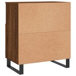 vidaXL Buffet Chêne marron 60x35x70 cm Bois d'ingénierie
