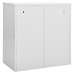 vidaXL Armoires à casiers 5 Pièces Gris clair et bleu 90x45x92 5 cm Acier