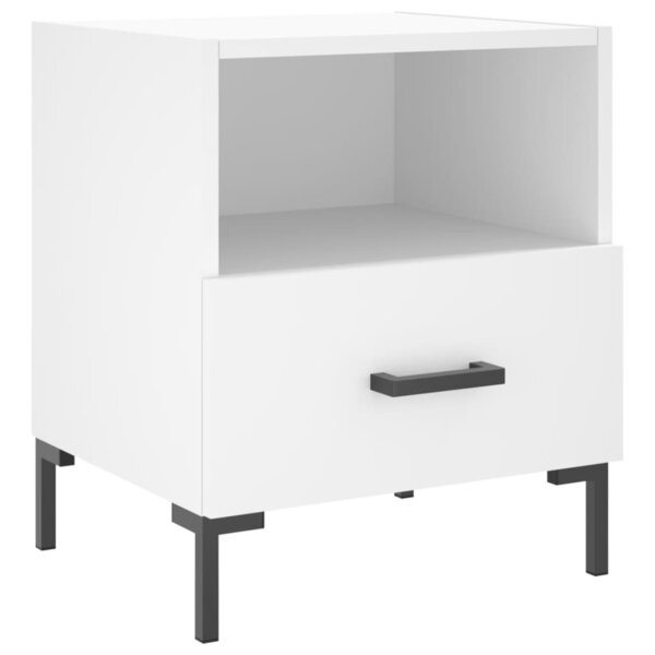 vidaXL Table de chevet blanc 40x35x47 5 cm bois d’ingénierie