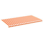 vidaXL Tissu de remplacement pour auvent Jaune et orange 6x3 m