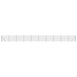 vidaXL Clôture en treillis métallique avec bride anthracite 2x25 m
