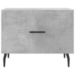 vidaXL Tables basses 2 Pièces gris béton 50x50x40 cm bois d'ingénierie