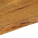 vidaXL Dessus de table 120x60x2 5 cm bord vivant bois massif manguier