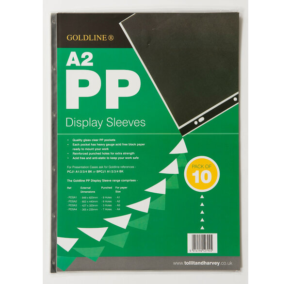 Paquet de 10 pochettes .perforées. PP 6 trous A2 CLAIREFONTAINE