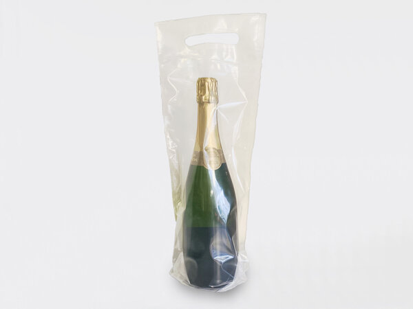Lot de 200 sacs de transport en plastique pour 1 bouteille