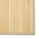 vidaXL Tapis rectangulaire naturel clair 100x200 cm bambou