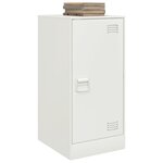 vidaXL Buffet blanc 34 5x39x73 cm acier