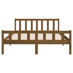 vidaXL Cadre de lit Marron miel Bois massif 120x200 cm