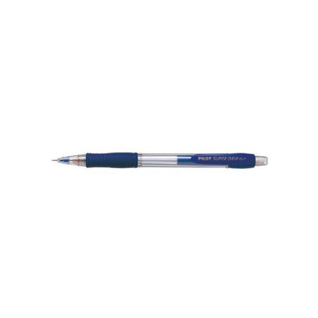 Porte-mine supergrip h187 0 7 mm rechargeable bleu x 12 pilot