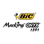 Marqueur Permanent MARKING ONYX 1591 MAXI Pointe Biseau 2 7 à 6 2 mm Noir x 3 BIC