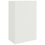 vidaXL Buffet blanc 67x39x107 cm acier