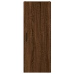 vidaXL Buffet haut Chêne marron 34 5x34x180 cm Bois d'ingénierie