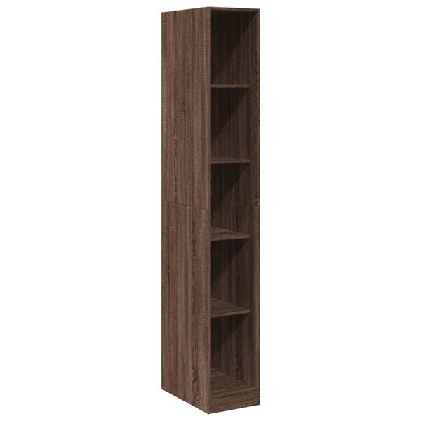 vidaXL Garde-robe chêne marron 30x50x200 cm bois d'ingénierie