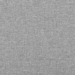 vidaXL Sommier à lattes de lit matelas LED gris clair 120x190 cm tissu