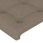 vidaXL Têtes de lit 2 Pièces Taupe 72x5x78/88 cm Tissu