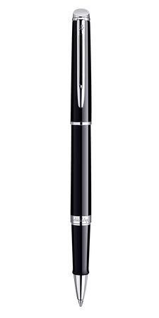 Waterman hemisphere stylo roller  noir brillant  recharge noire pointe fine  coffret cadeau