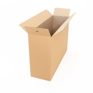 Boite en carton simple cannelure carrée 30x30x30 cm