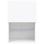 vidaXL Meuble TV avec lumières LED blanc 40 5x30x60 cm