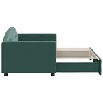 vidaXL Lit de jour avec lit gigogne vert foncé 80x200 cm velours