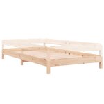 vidaXL Lit empilable 90x200 cm Bois de pin massif