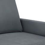 vidaXL Ensemble de canapés 3 Pièces avec coussins gris foncé velours