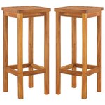 vidaXL Ensemble de bar de jardin 3 Pièces Bois d'acacia solide
