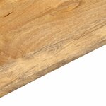 vidaXL Dessus de table 50x50x3 8 cm carré bois massif manguier