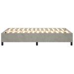 vidaXL Cadre de lit Gris clair 120x200 cm Velours