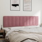 vidaXL Coussin de tête de lit rose 180 cm velours
