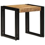 Table basse vidaXL 40x50x38 cm en bois de manguier brut