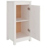 vidaXL Buffet Blanc 40x35x80 cm Bois massif de pin