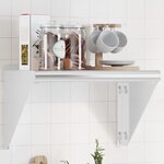 vidaXL Étagère murale 50x30x31 cm argenté acier inoxydable