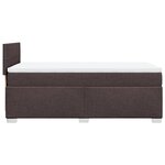 vidaXL Sommier à lattes de lit avec matelas Marron foncé 90x200 cm