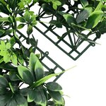  vidaXL Clôture à feuilles artificielles 6 Pièces vert 40x60 cm