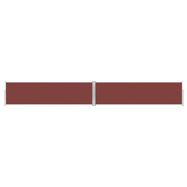 vidaXL Auvent latéral rétractable Marron 140x1000 cm
